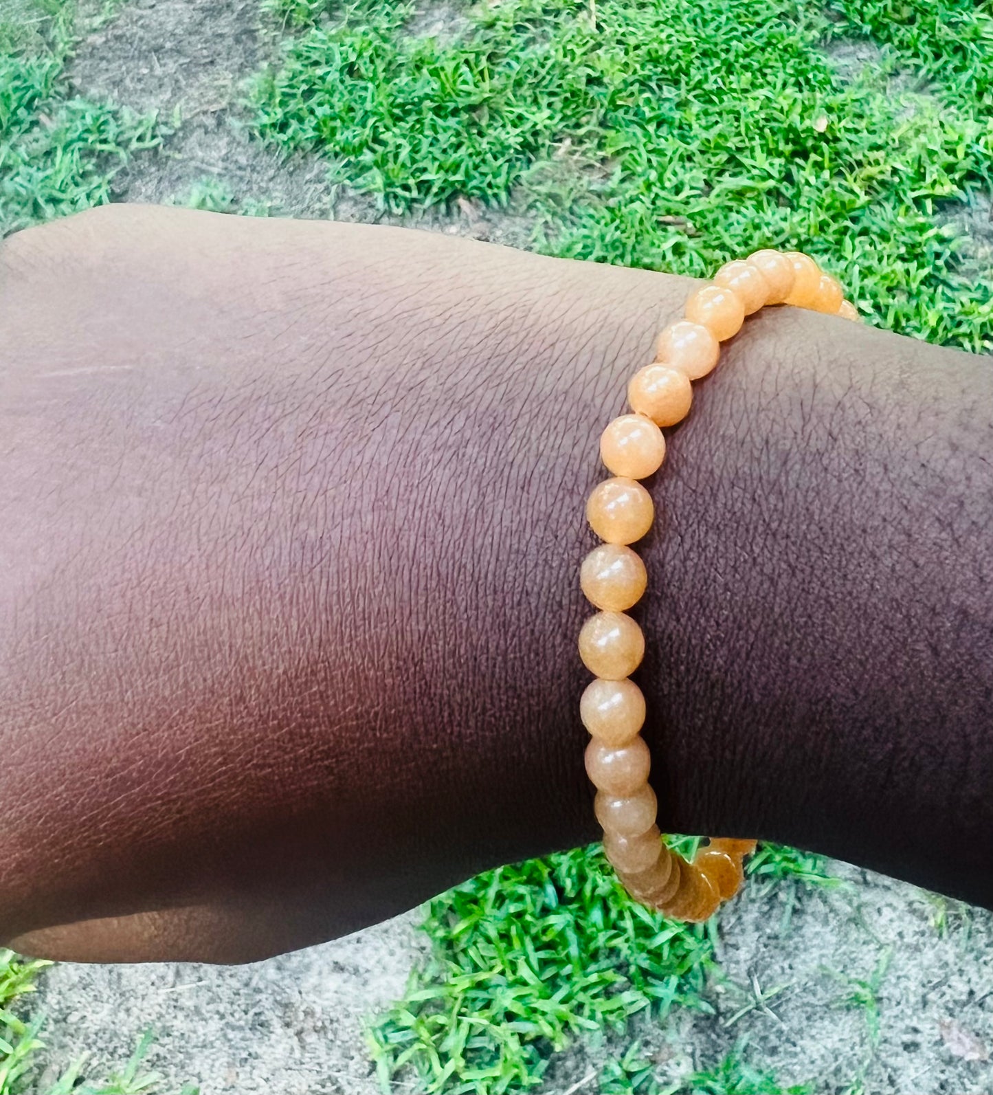 🧡 Orange Aventurine Bracelet - 5 mm Beads (Approximately 6.6” Length)