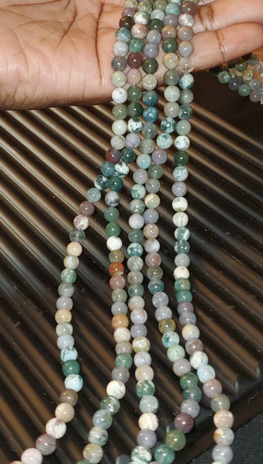 Fancy Jasper, round bead natural 15.5-16 inch 6mm