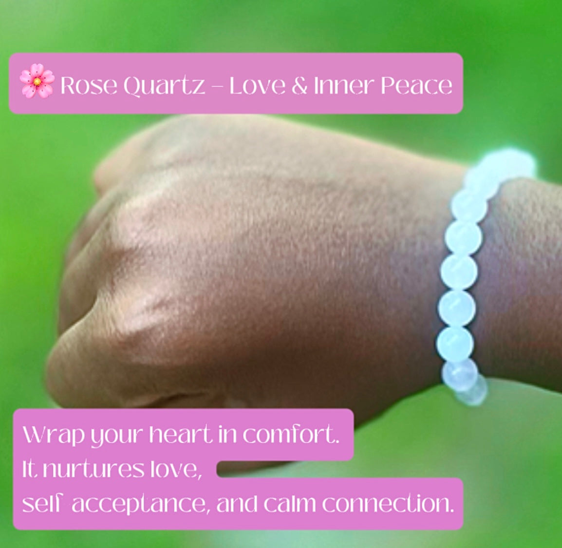🌸 Rose Quartz - 8 mm Beads (Approximately 6.6” Length)