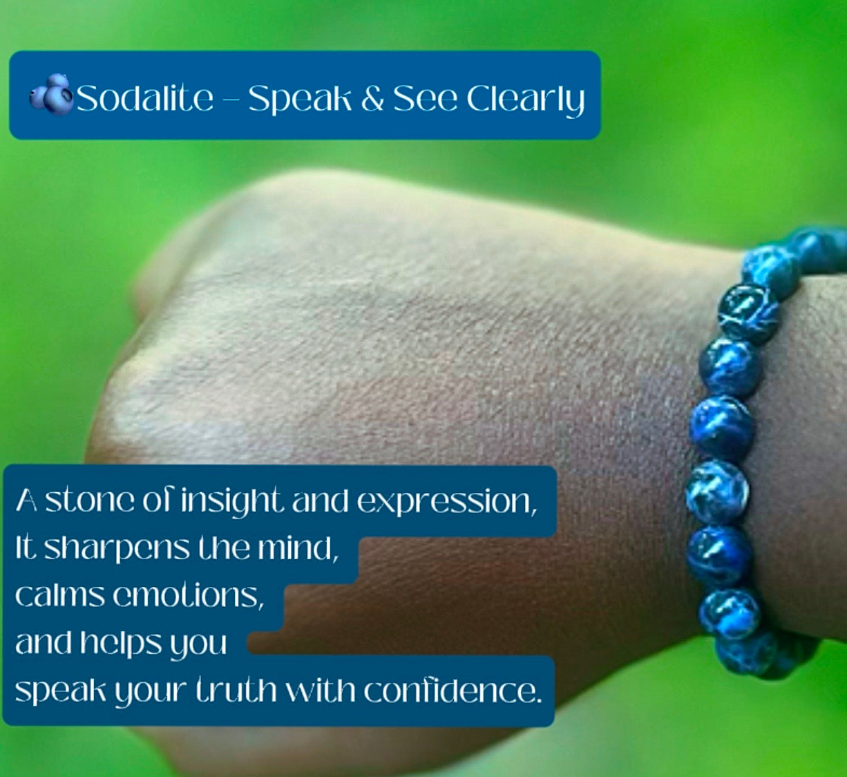🫐Soladite Bracelet - 8 mm beads (Approximately 6.6”)