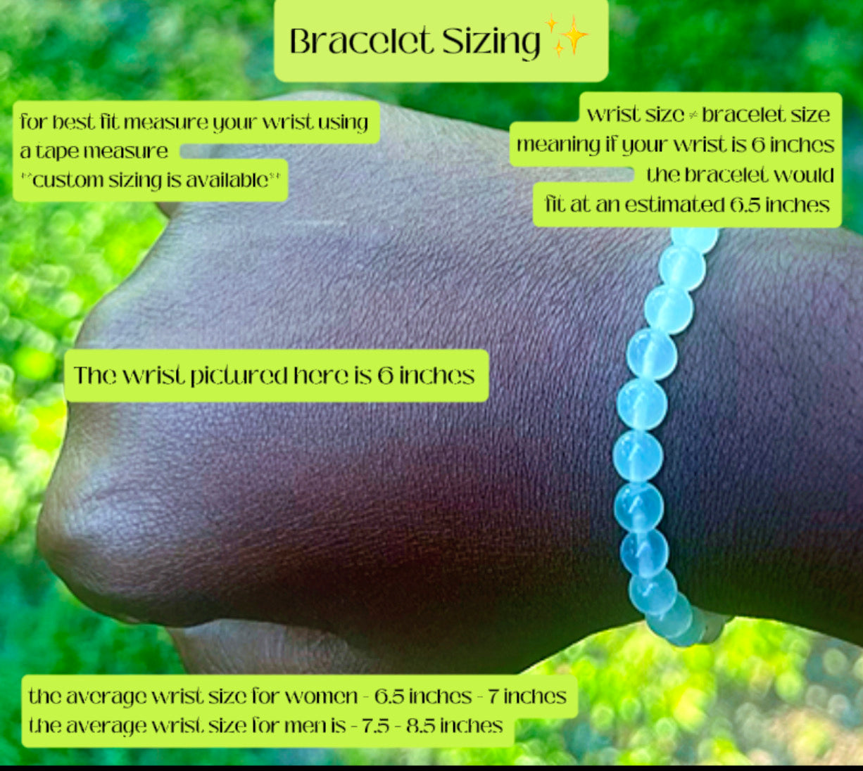 🌼Yellow Chrysoberyl Bracelet - 6 mm beads (Approximately 6.6” Length)