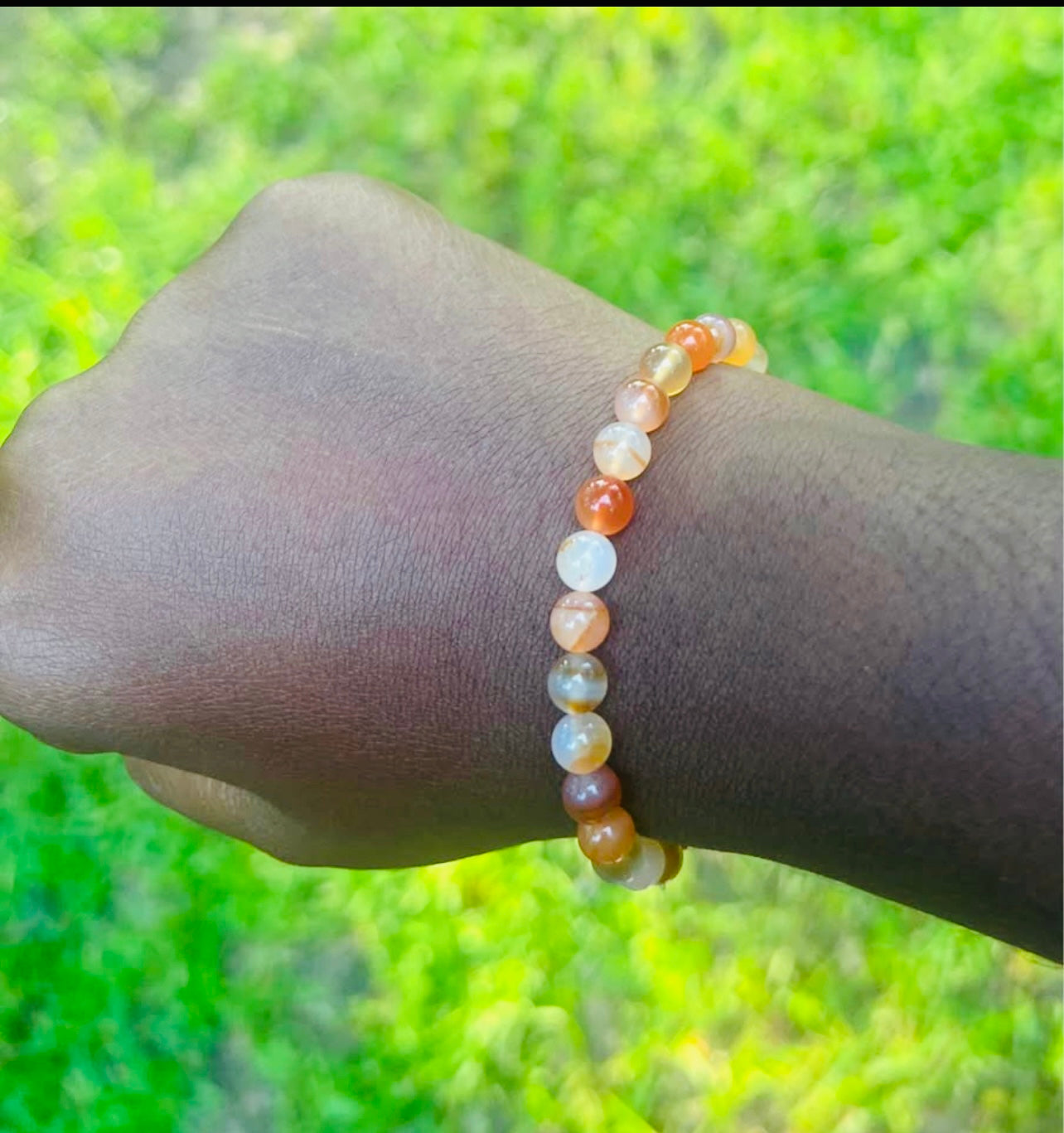 🍊Carnelian Bracelet - 6mm Beads (Approximately 6.6” Length”)