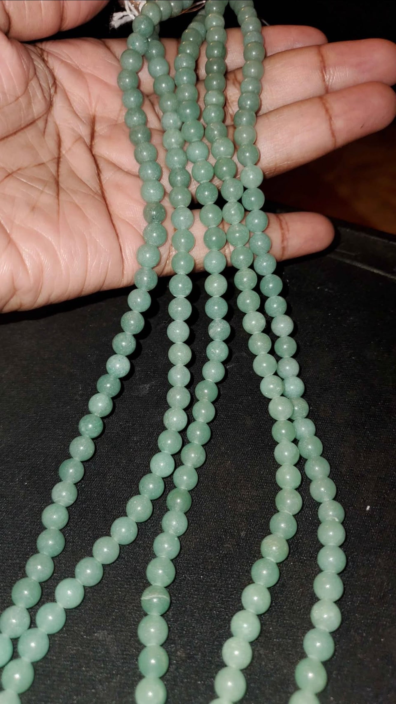 Green Aventurine, round bead natural 15.5-16 inch 6mm (price per strand)