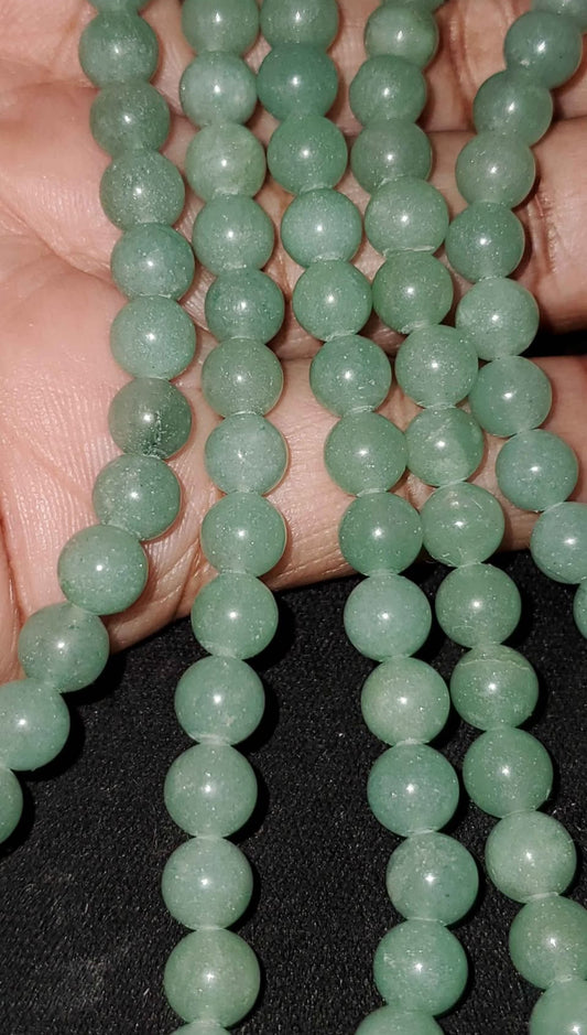 Green Aventurine, round bead natural 15.5-16 inch 6mm (price per strand)