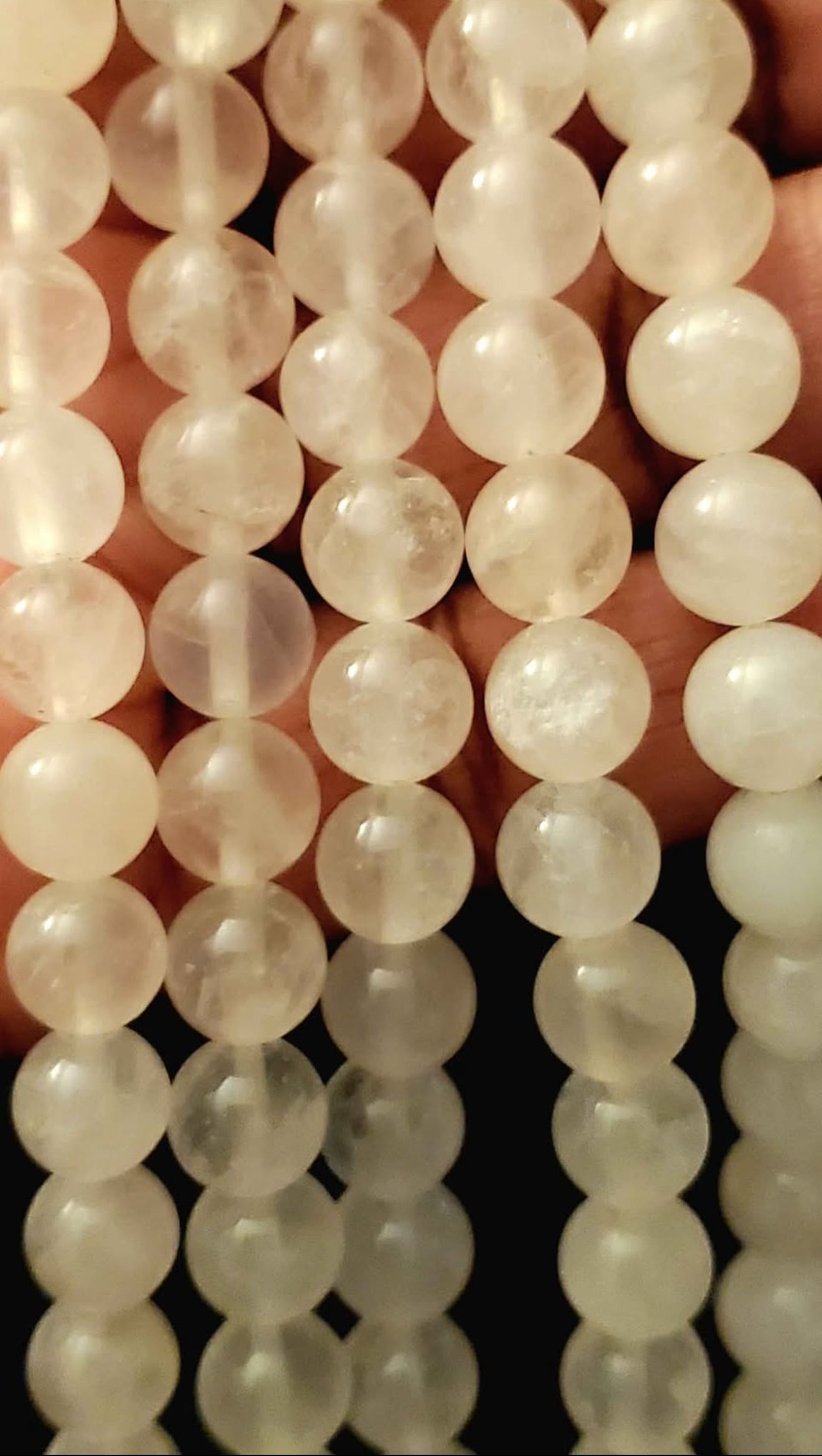 Rose Quartz, round bead 15.5-16 inch 8mm (price per strand)